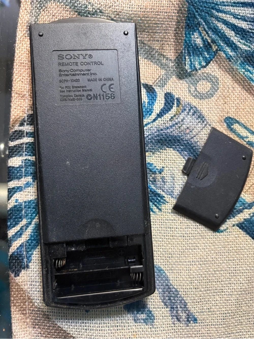 Sony Black DVD/PlayStation 2 Remote with Colored PlayStation Buttons